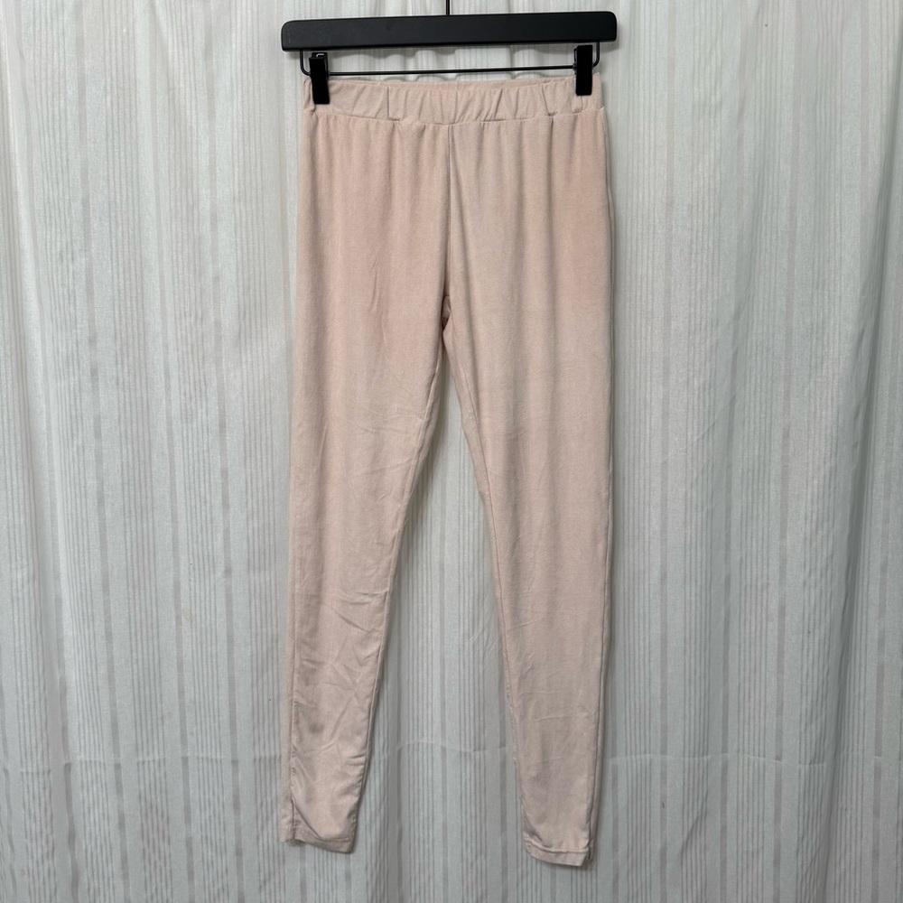 Vintage🔥 I Love H81 Nude Vegan Suede Leggings